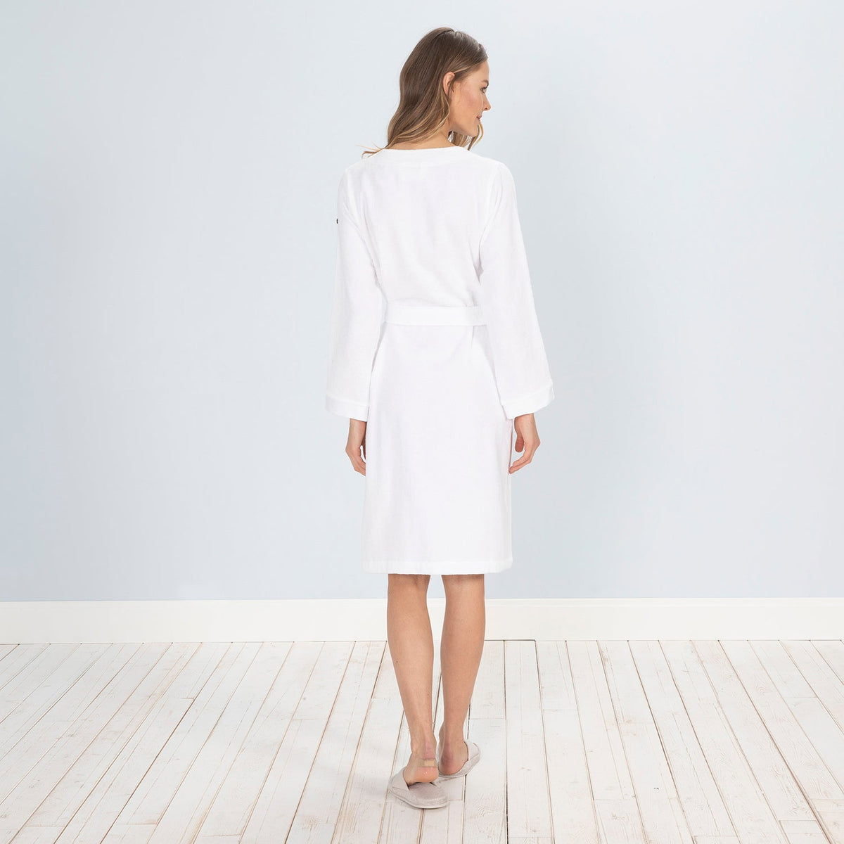 Badjas voor Dames | Floss - Wit | Katoen & Bamboe - Pure Harmony
