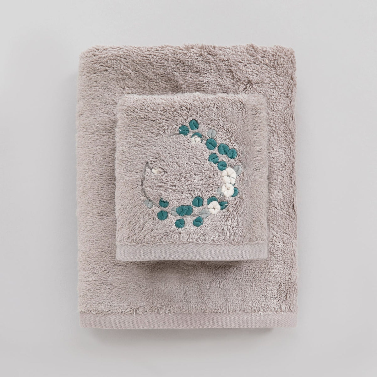 Handdoek | Sage - Mink | Bamboe & Katoen - Pure Harmony