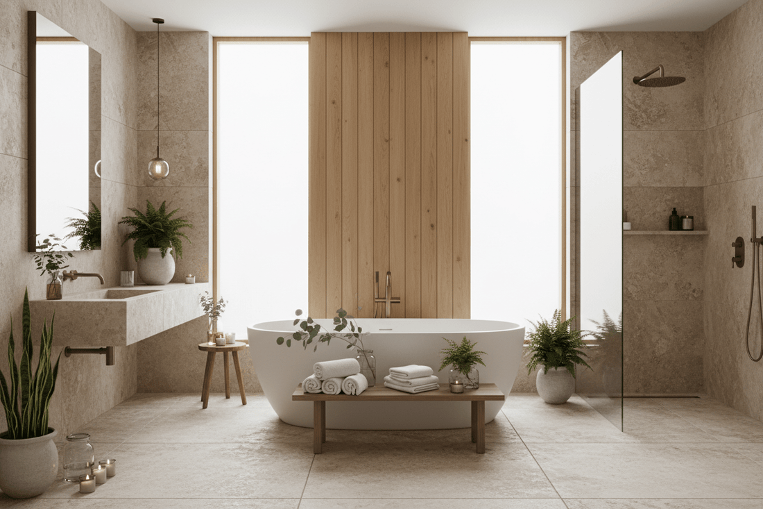 Wil je van je badkamer een oase van rust maken? Hier zijn 5 stappen om je op weg te helpen - Pure Harmony