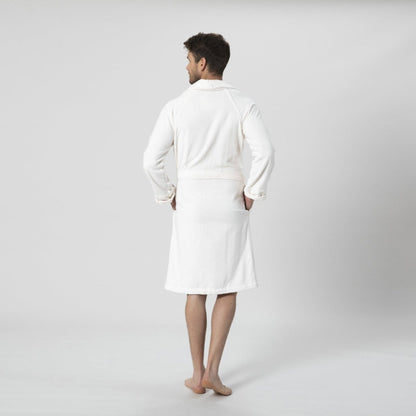 Badjas Unisex | Solid - Ecru | Bamboe & Katoen - Pure Harmony
