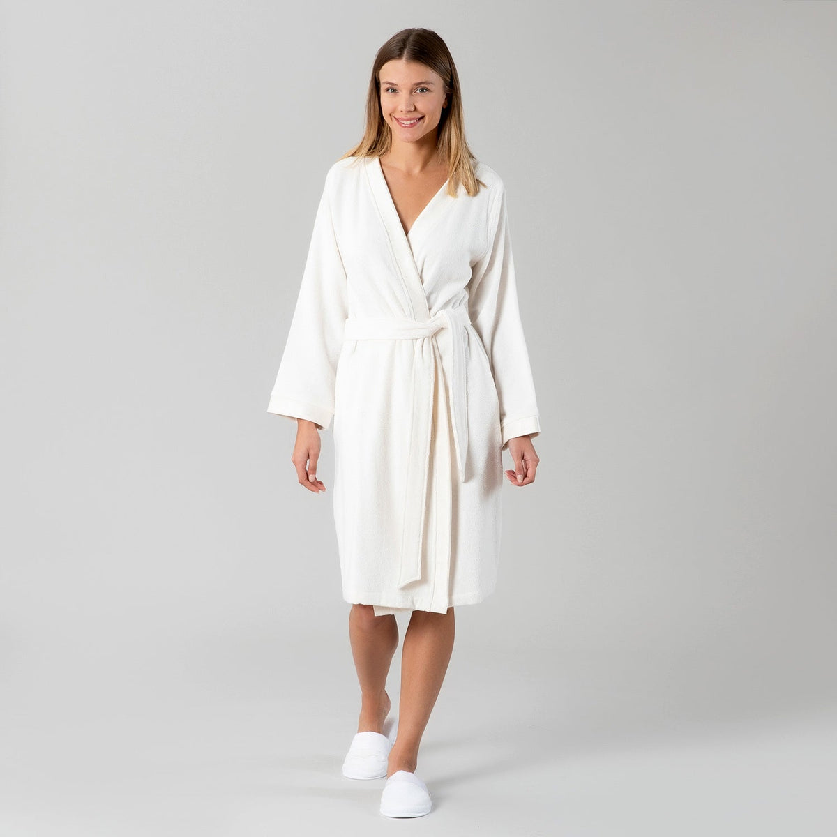 Badjas voor Dames | Floss - Ecru | Katoen & Bamboe - Pure Harmony
