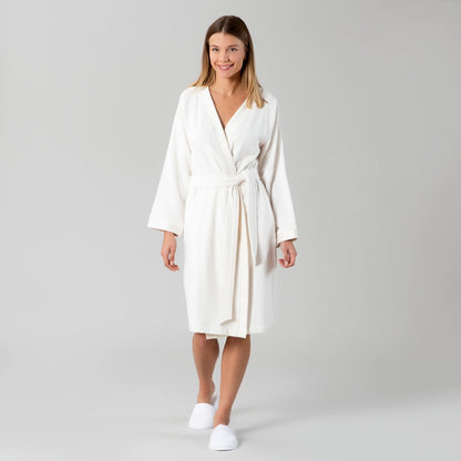 Badjas voor Dames | Floss - Ecru | Katoen & Bamboe - Pure Harmony