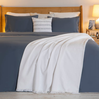 Bedsprei | Fumar - Wit | 100% Katoen - Pure Harmony