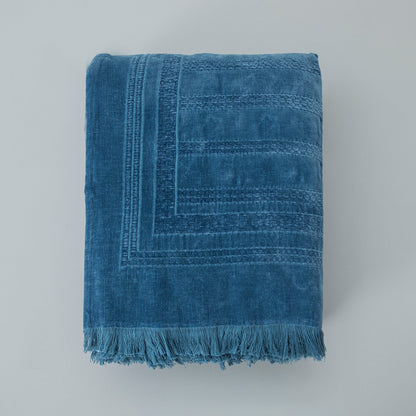 Bedsprei Set | Especial - Donkerblauw | Linnen & Katoen - Pure Harmony