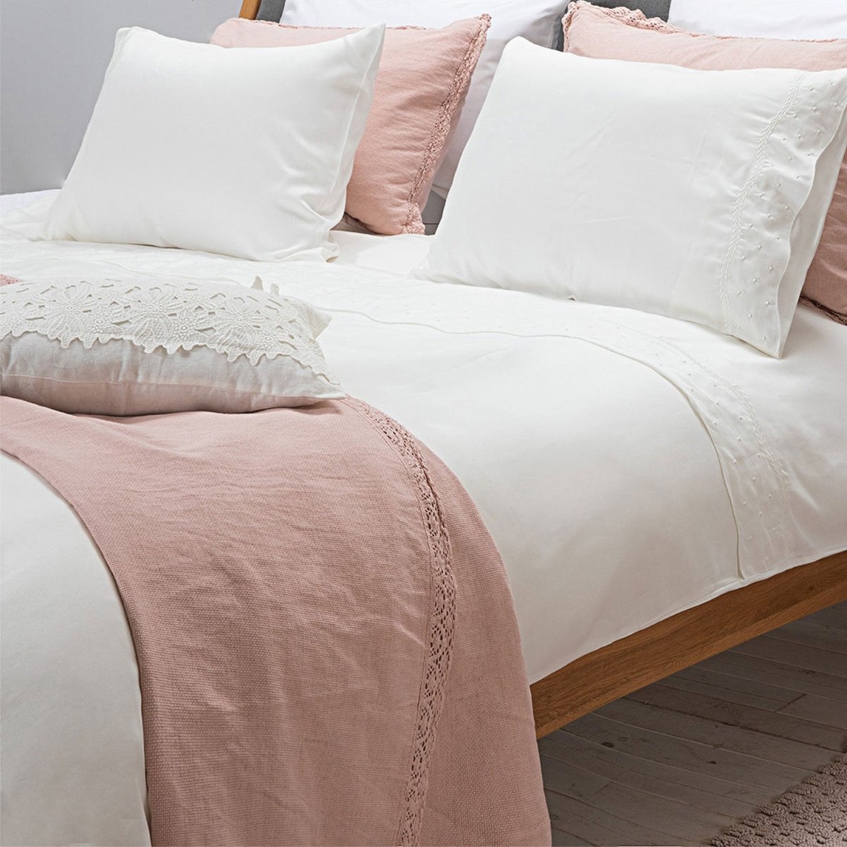 Bedsprei Set | Oriel - Lichtroze | Katoen - Pure Harmony
