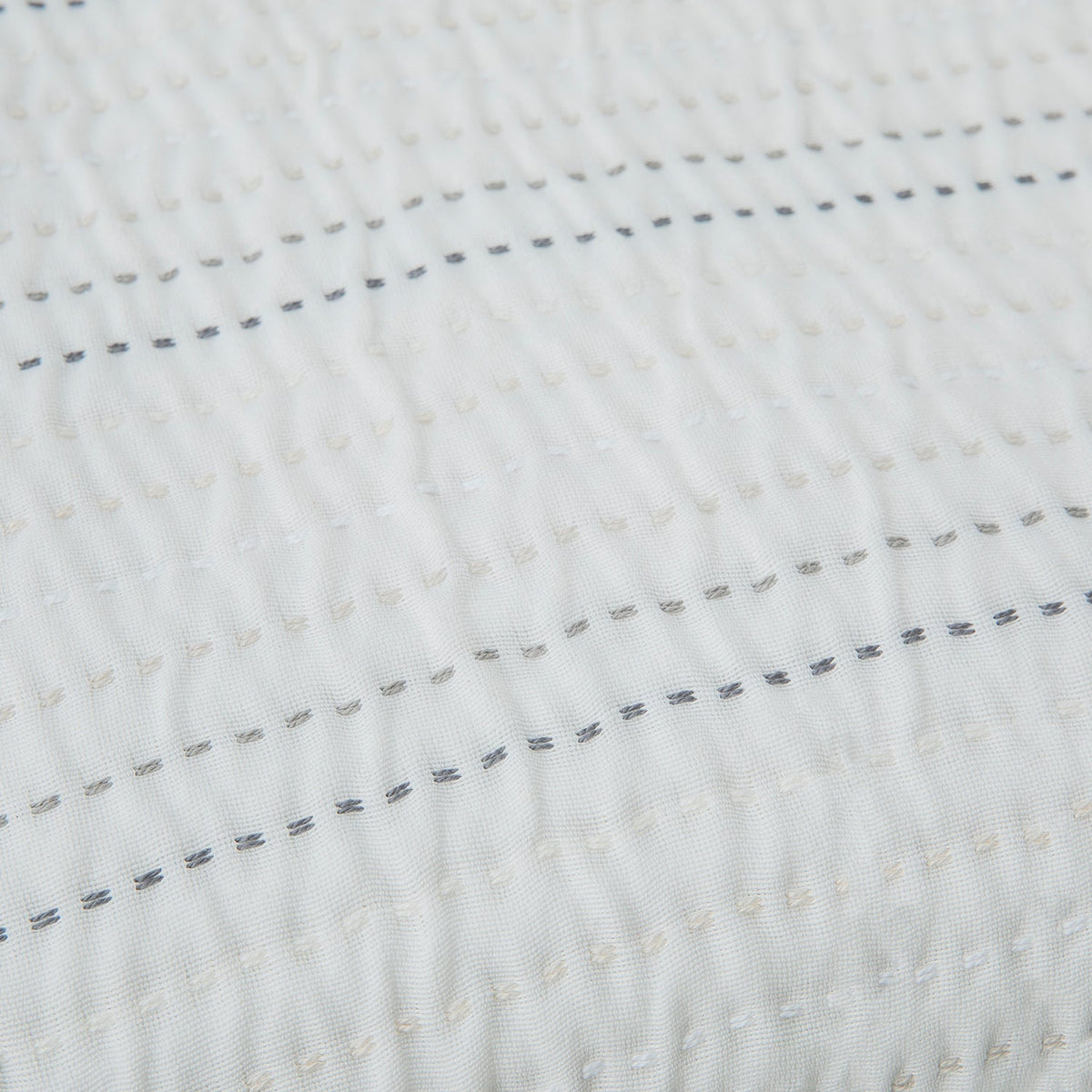 Bedsprei Set | Stitch - Wit | Linnen & Katoen - Pure Harmony