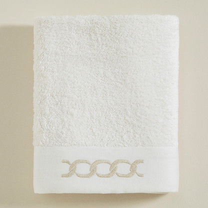 Handdoek | Corrente - Ecru/Goud | Bamboe & Katoen - Pure Harmony