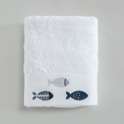 Handdoek | Delmy - Wit | Bamboe & Katoen - Pure Harmony