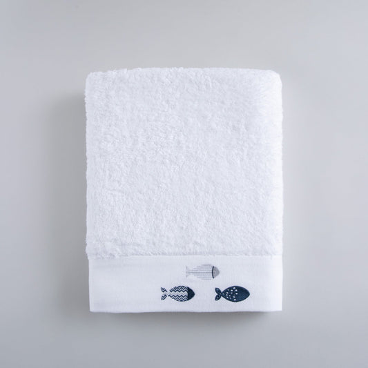 Handdoek | Delmy - Wit | Bamboe & Katoen - Pure Harmony