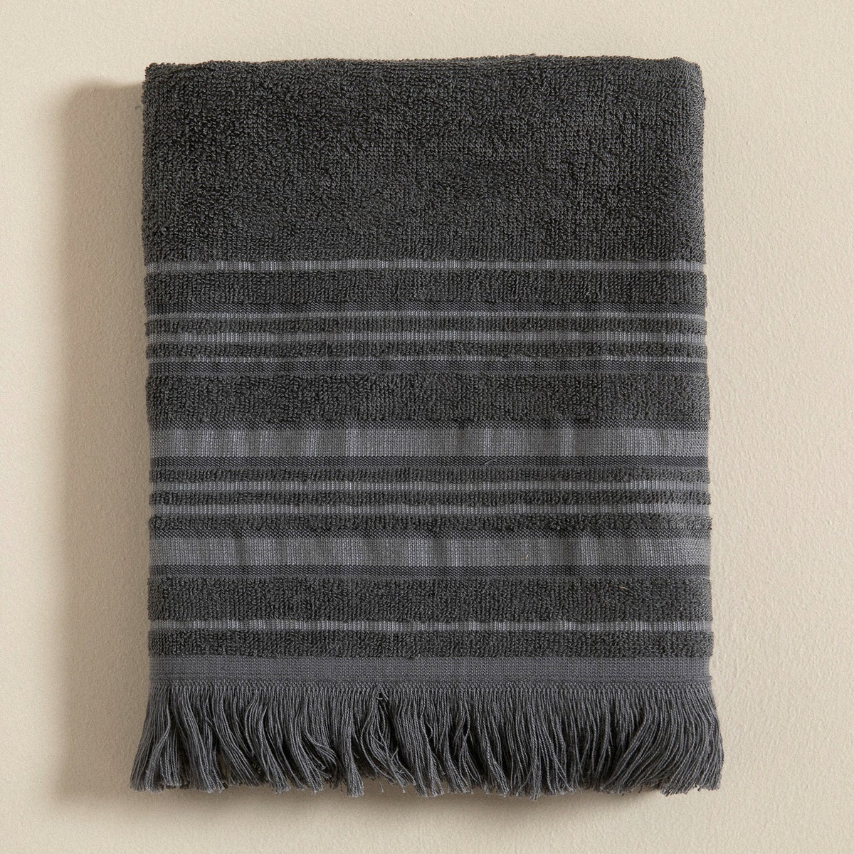 Handdoek | Derin - Asgrijs | Bamboe & Katoen - Pure Harmony