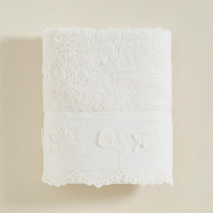 Handdoek | Flor - Ecru | Bamboe & Katoen - Pure Harmony