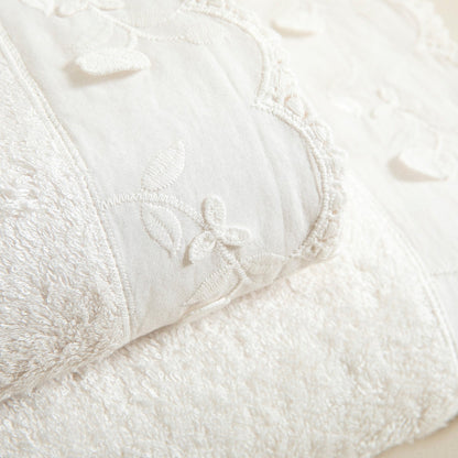 Handdoek | Flor - Ecru | Bamboe & Katoen - Pure Harmony