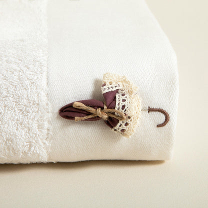 Handdoek | Umbrella - Ecru | Bamboe & Katoen - Pure Harmony