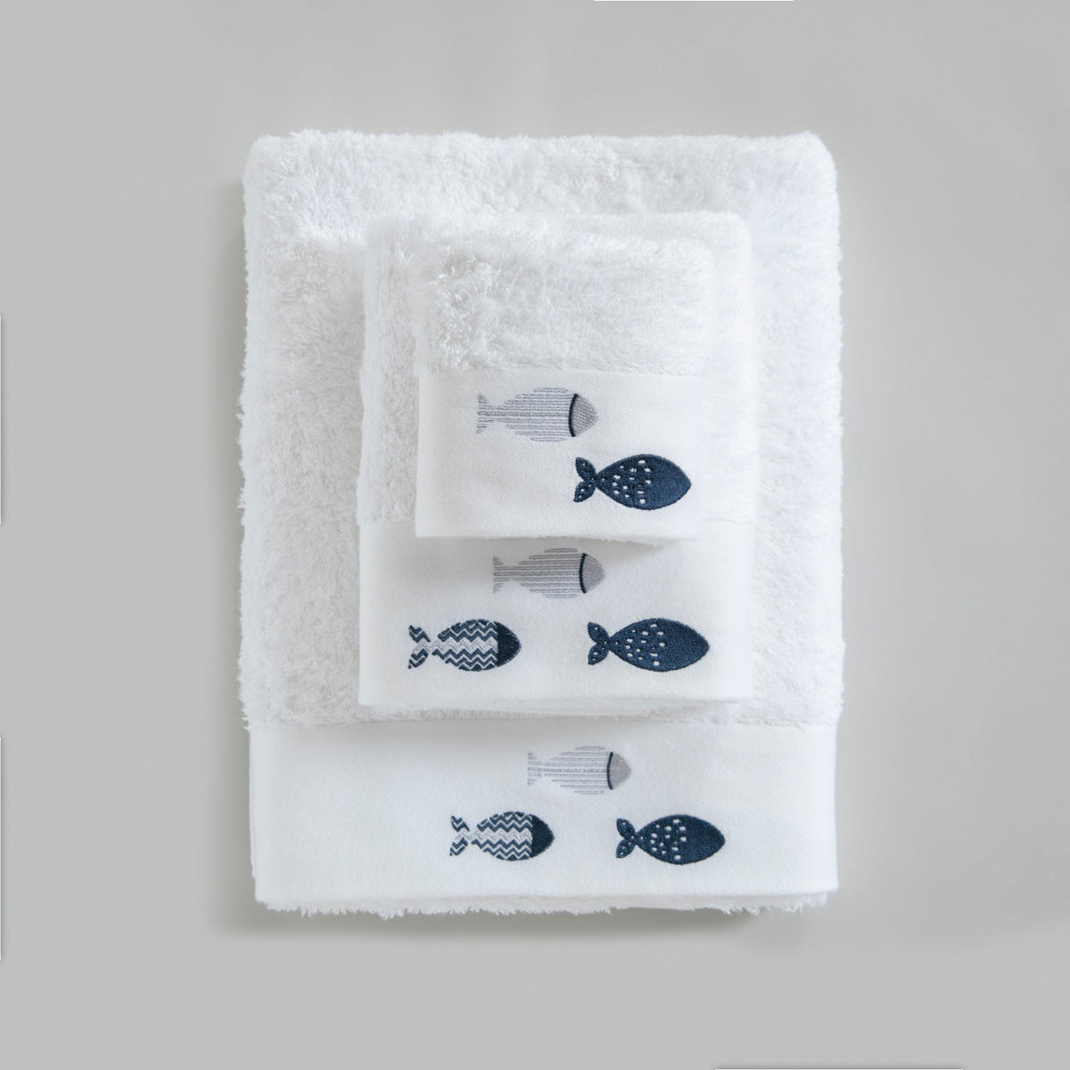 Handdoekenset | Delmy - Wit | Bamboe & Katoen - Pure Harmony